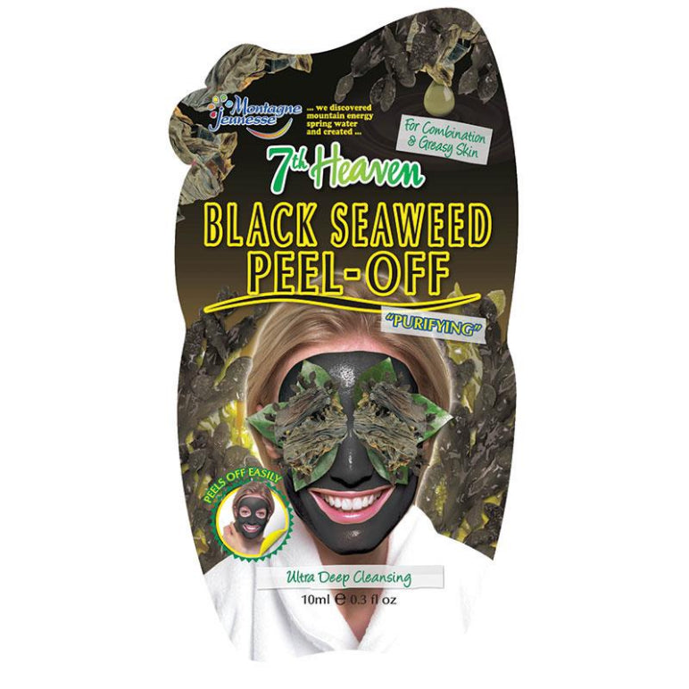 7th Heaven Black Seaweed Peel Off Masque 10ml front image on Livehealthy HK imported from Australia