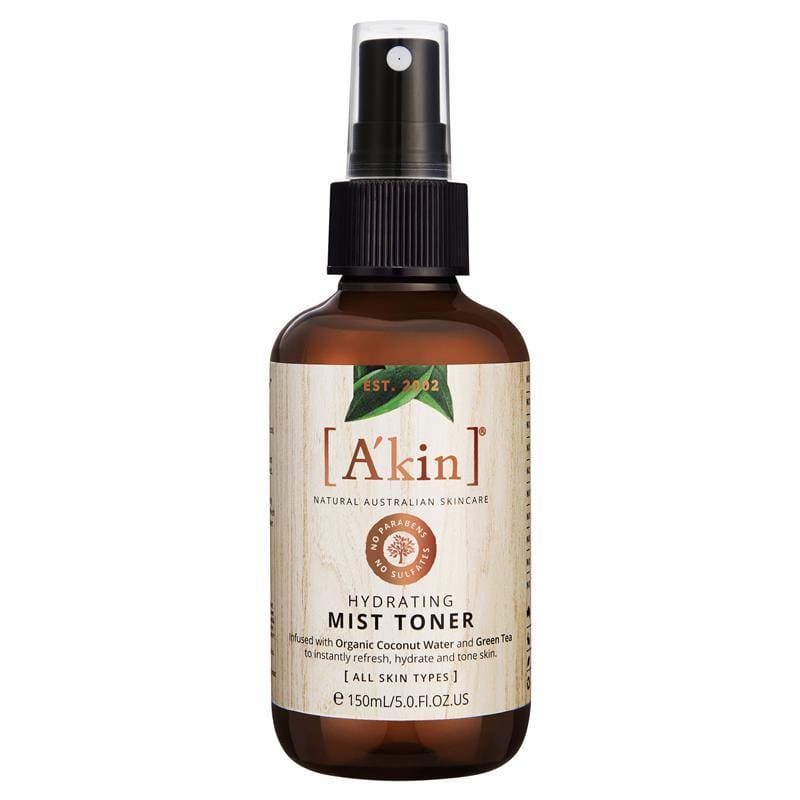 A'kin Hydrating Mist Toner 150ml front image on Livehealthy HK imported from Australia