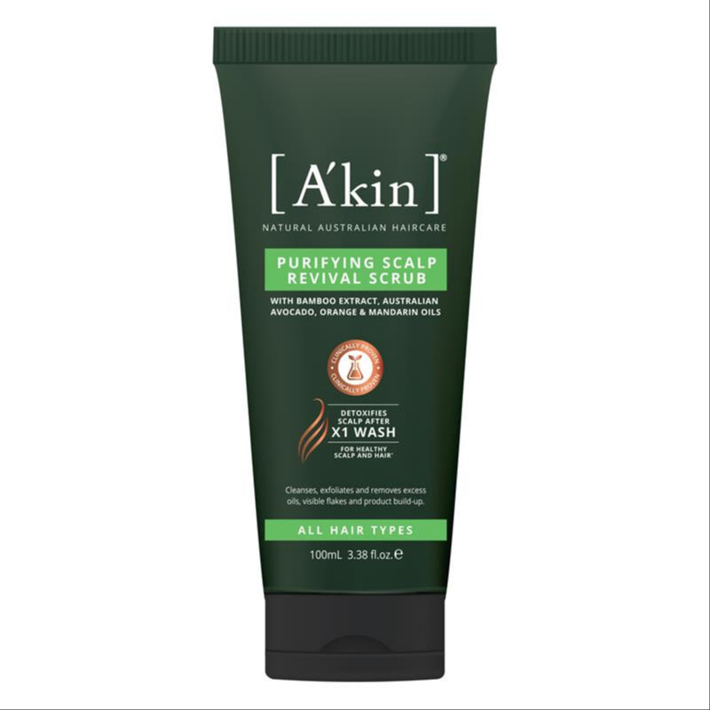 Akin Purifying Scalp Scrub 100ml front image on Livehealthy HK imported from Australia