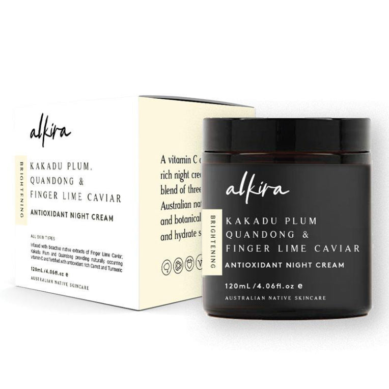 Alkira Brightening Antioxidant Night Cream 120ml front image on Livehealthy HK imported from Australia