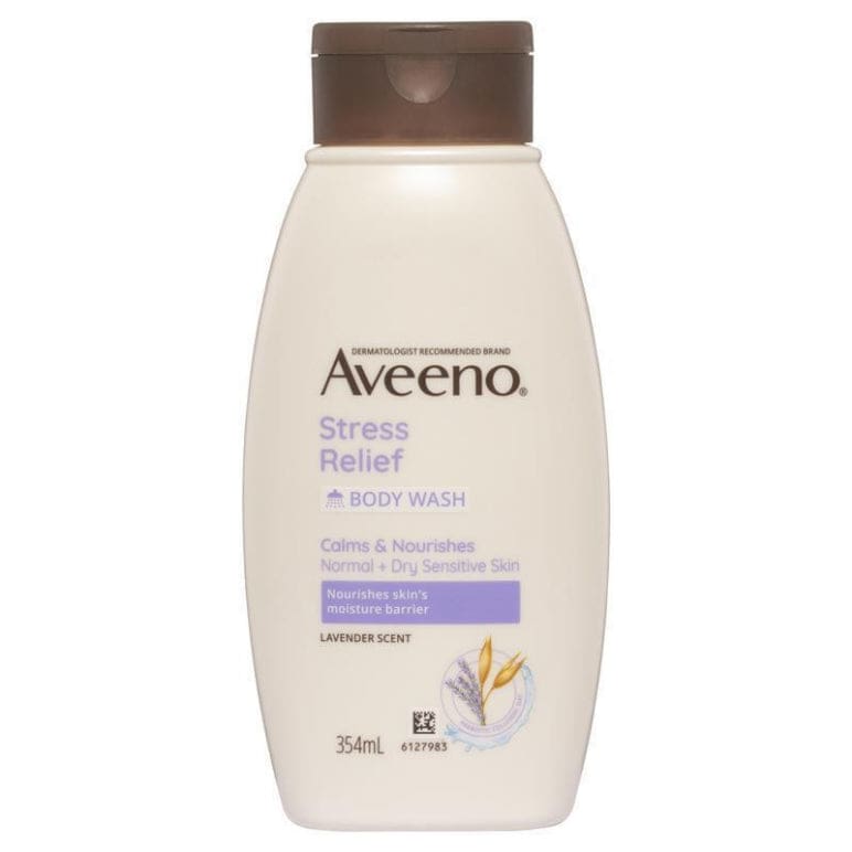 Aveeno Stress Relief Lavender Scented Body Wash 354mL front image on Livehealthy HK imported from Australia
