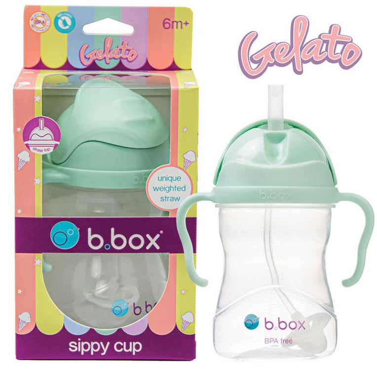 B.Box Sippy Cup Gelato Pistachio 240ml front image on Livehealthy HK imported from Australia