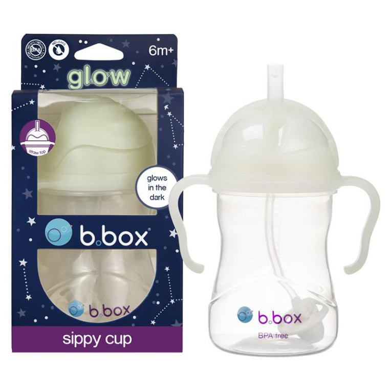 B.Box Sippy Cup Glow In The Dark 240ml Exclusive Colour front image on Livehealthy HK imported from Australia