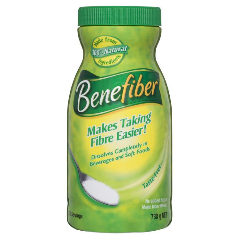 Benefiber Natural Fibre Supplement 208 Serves 730g front image on Livehealthy HK imported from Australia