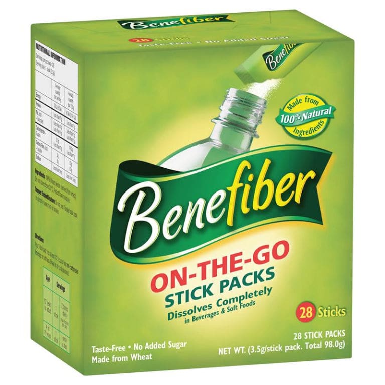 Benefiber Natural Fibre Supplement On-the-Go Stick 28 Pack front image on Livehealthy HK imported from Australia