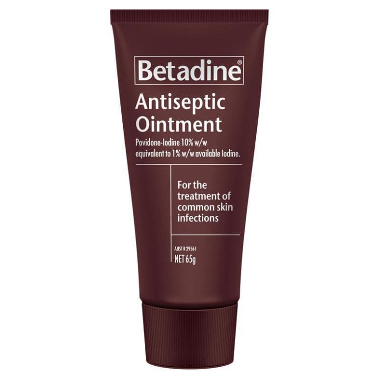 Betadine Antiseptic Ointment - Antiseptic Cream - 65g front image on Livehealthy HK imported from Australia