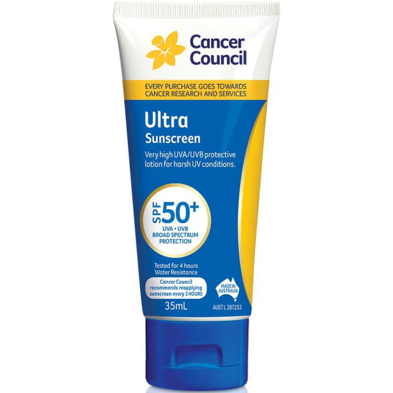 Cancer Council SPF 50+ Ultra 35ml front image on Livehealthy HK imported from Australia
