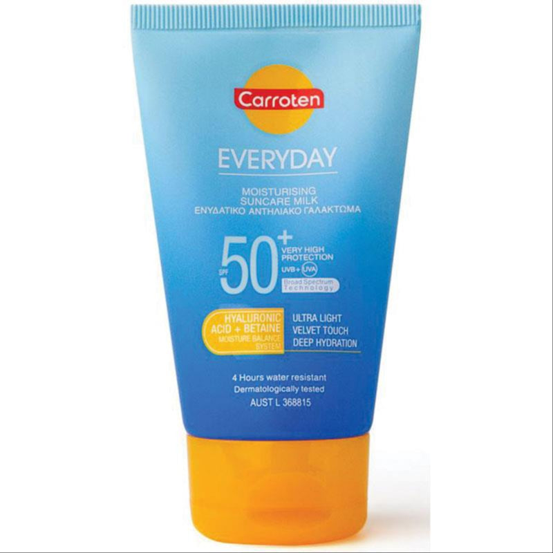Carroten Everyday Suncare SPF 50+ 60ml front image on Livehealthy HK imported from Australia