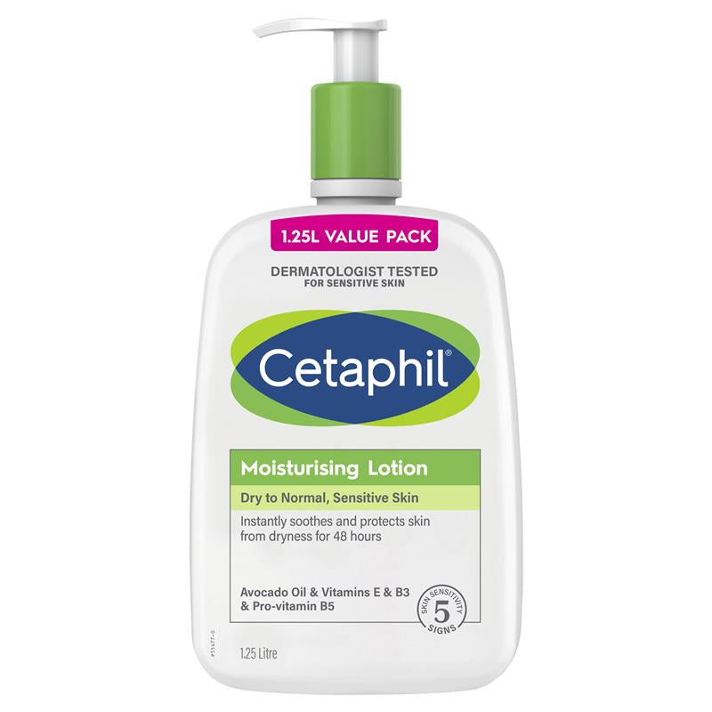 Cetaphil Moisturising Lotion 1.25L front image on Livehealthy HK imported from Australia