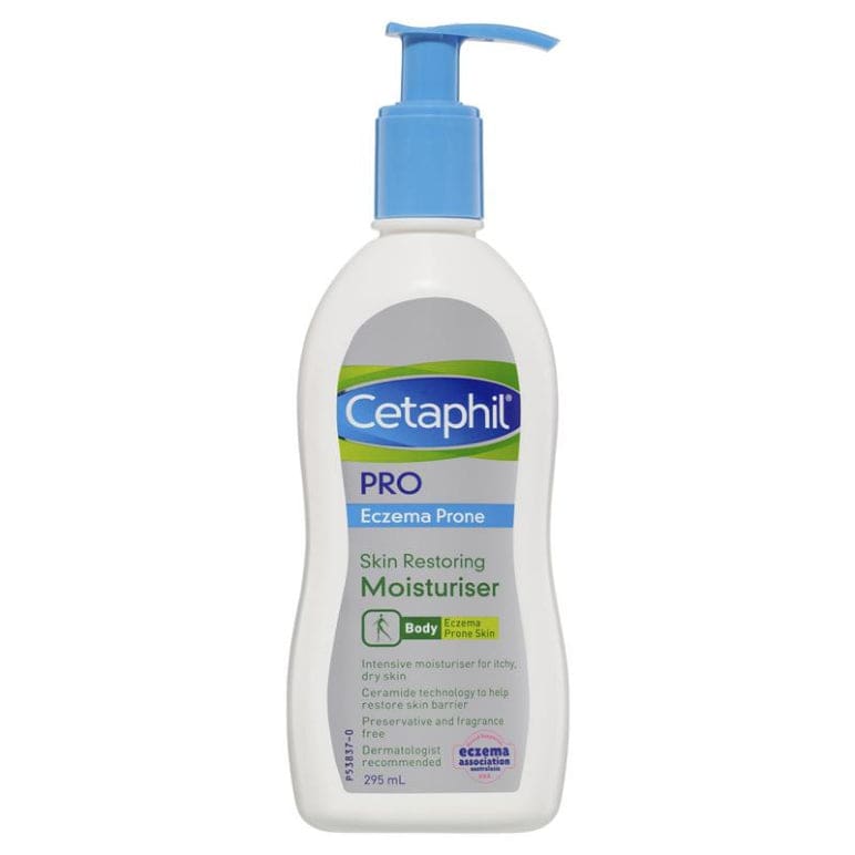 Cetaphil Pro Eczema Prone Skin Restoring Moisturiser 295ml front image on Livehealthy HK imported from Australia