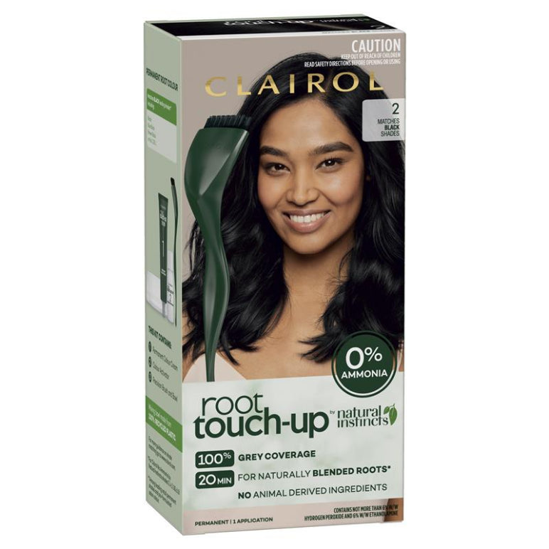 Clairol Root Touch Up Natural Instinct Kit 2 Black front image on Livehealthy HK imported from Australia