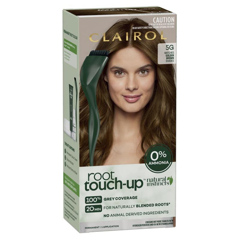 Clairol Root Touch Up Natural Instinct Kit 5G Golden Brown front image on Livehealthy HK imported from Australia
