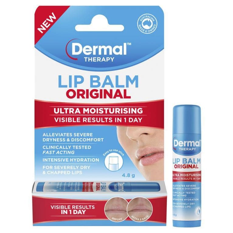 Dermal Therapy Lip Balm Stick 4.8g front image on Livehealthy HK imported from Australia