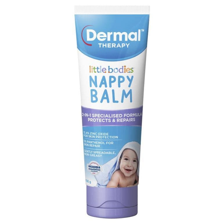 Dermal Therapy Little Bodies Nappy Balm 100g front image on Livehealthy HK imported from Australia