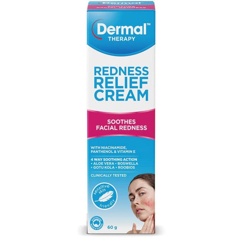 Dermal Therapy Redness Relief Cream 60g front image on Livehealthy HK imported from Australia