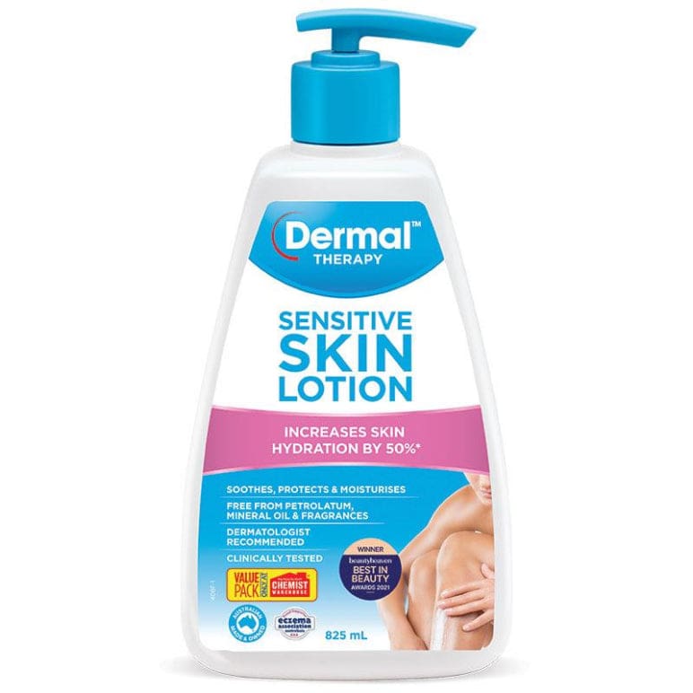 Dermal Therapy Sensitive Skin Lotion 825ml front image on Livehealthy HK imported from Australia