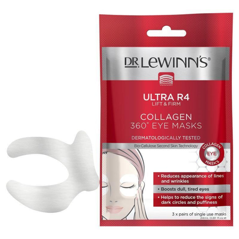 Dr LeWinn's Ultra R4 Collagen 360 Eye Masks 3 Pack front image on Livehealthy HK imported from Australia