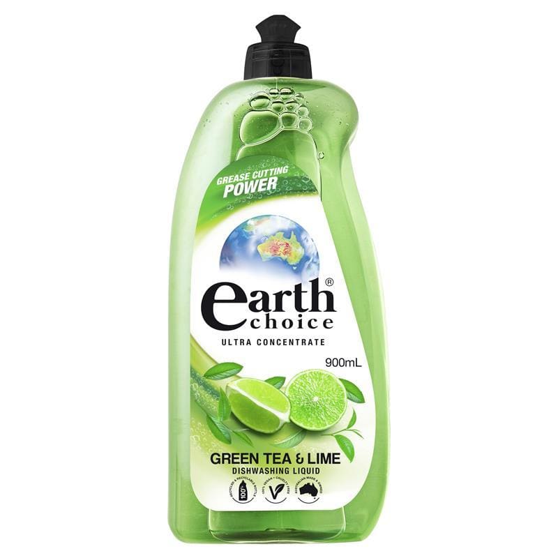 Earth Choice Dishwash Concentrate Green Tea 900ml front image on Livehealthy HK imported from Australia