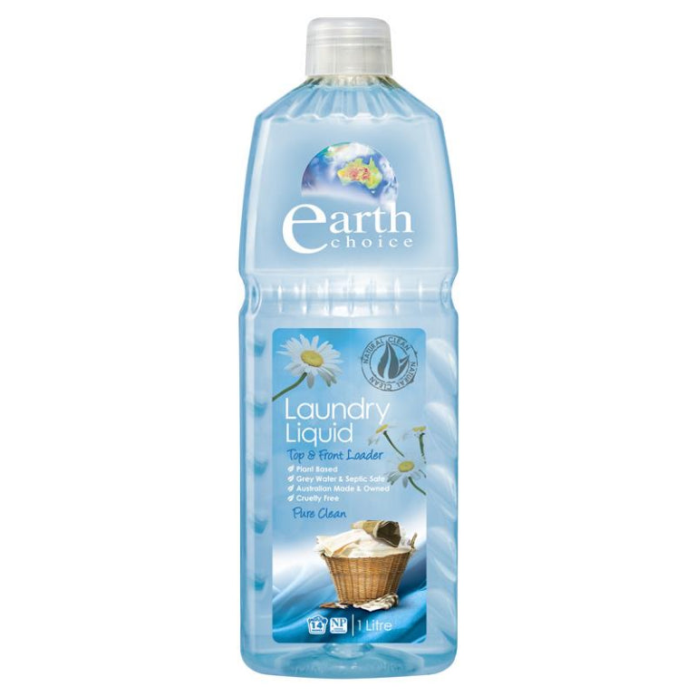Earth Choice Laundry Liquid 1 Litre front image on Livehealthy HK imported from Australia