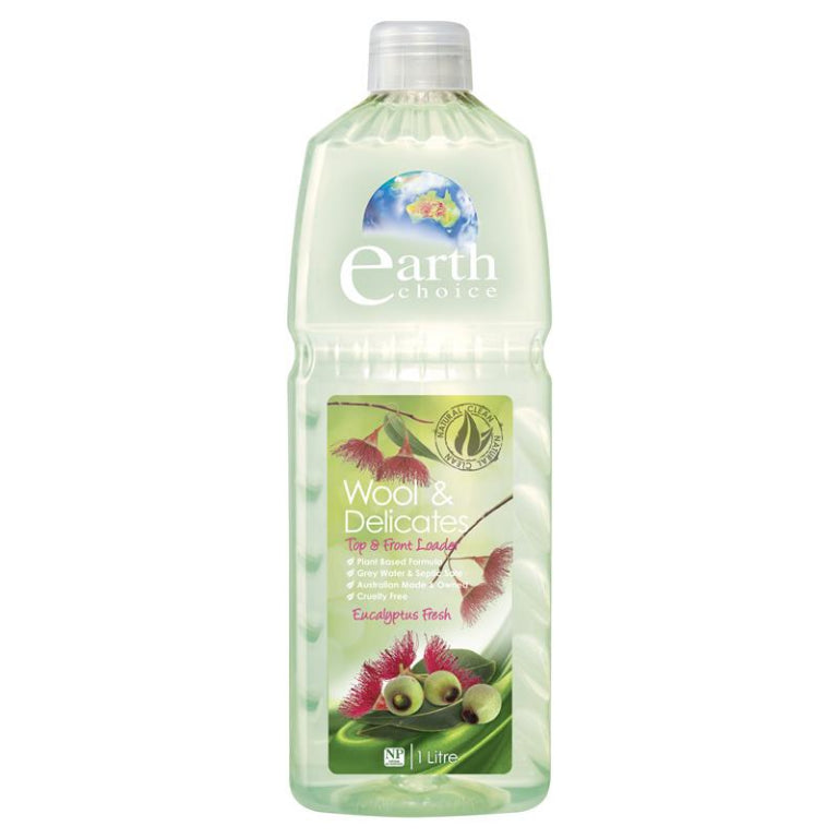 Earth Choice Wool and Delicates 1 litre front image on Livehealthy HK imported from Australia