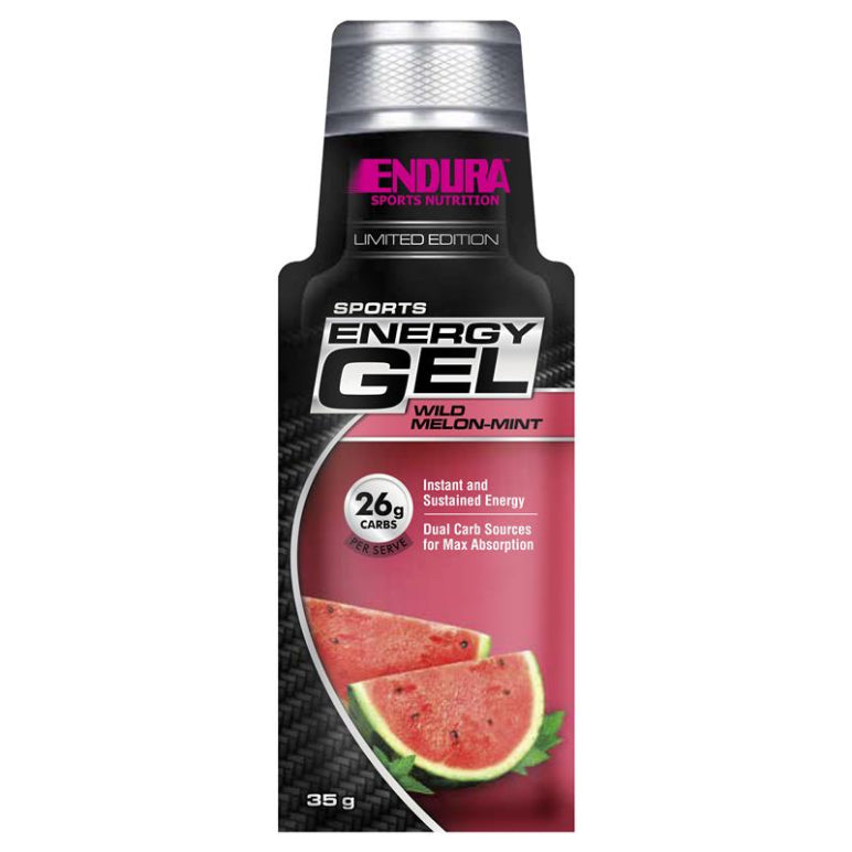 Endura Sports Energy Gel Wild Melon Mint 35g front image on Livehealthy HK imported from Australia