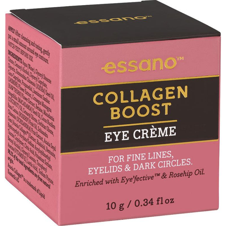 Essano Collagen Boost Eye Creme 10g front image on Livehealthy HK imported from Australia