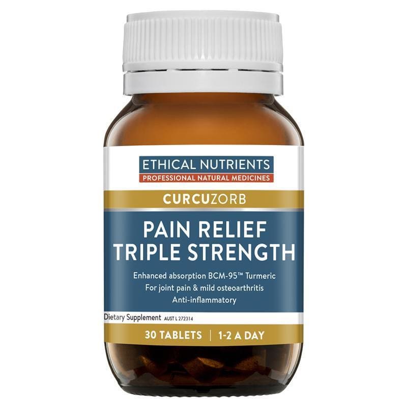 Ethical Nutrients Pain Relief Triple Strength front image on Livehealthy HK imported from Australia