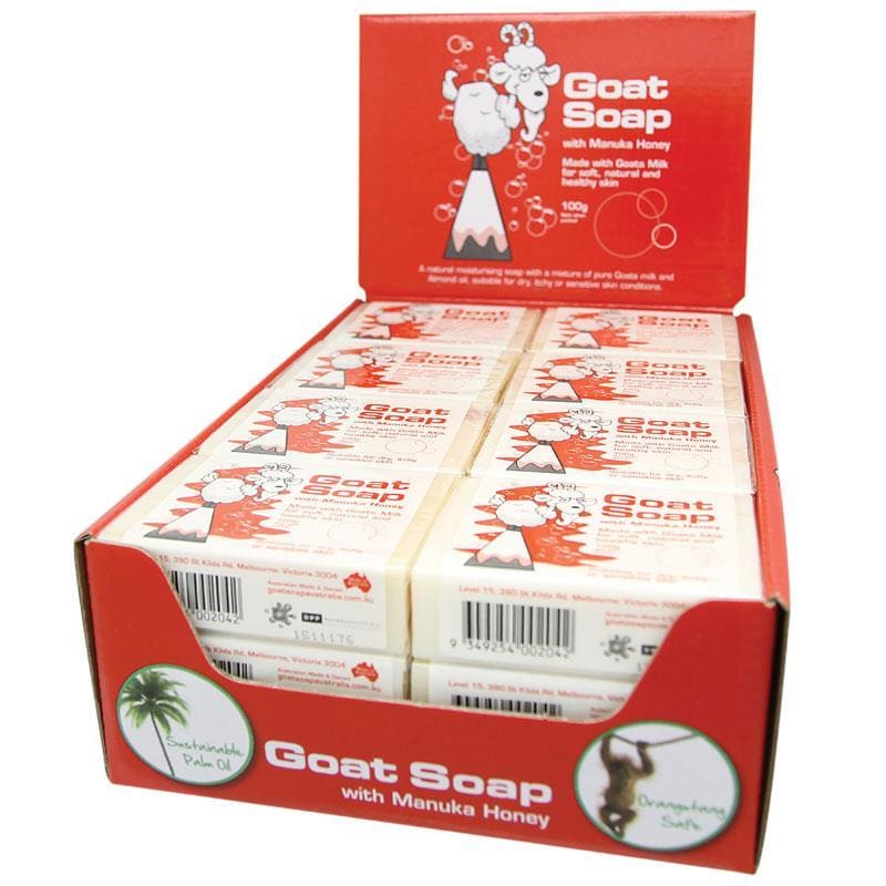 Goat Soap With Manuka Honey Value Pack 24 front image on Livehealthy HK imported from Australia