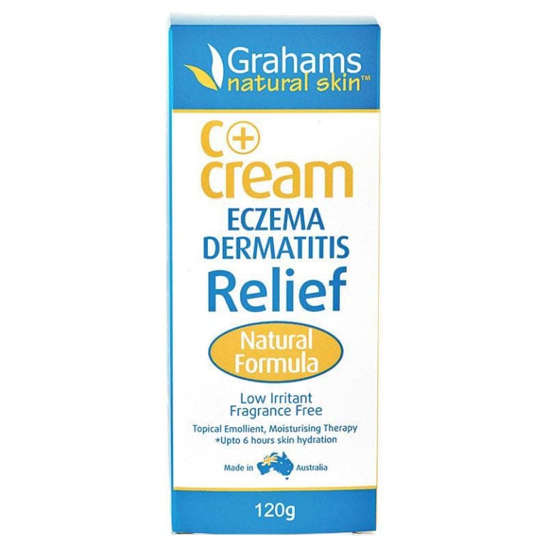 Grahams C+ Plus Eczema & Dermatitis Cream 120g front image on Livehealthy HK imported from Australia