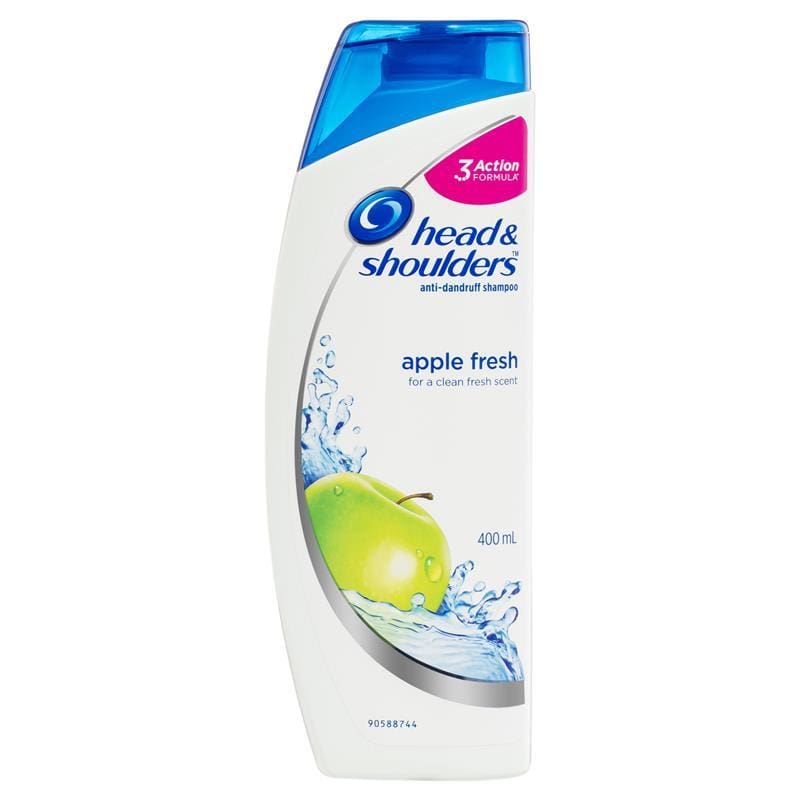 Head & Shoulders Apple Fresh Anti-Dandruff Shampoo 400mL front image on Livehealthy HK imported from Australia