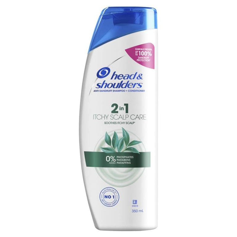 Head & Shoulders Itchy Scalp Care 2in1 Shampoo & Conditioner 350ml front image on Livehealthy HK imported from Australia