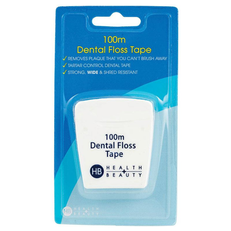 Health & Beauty Dental Floss 100m Plain front image on Livehealthy HK imported from Australia
