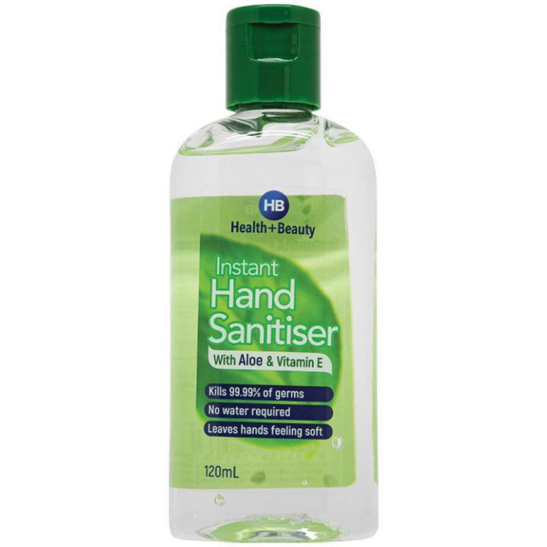 Health & Beauty Hand Sanitiser 120ml front image on Livehealthy HK imported from Australia