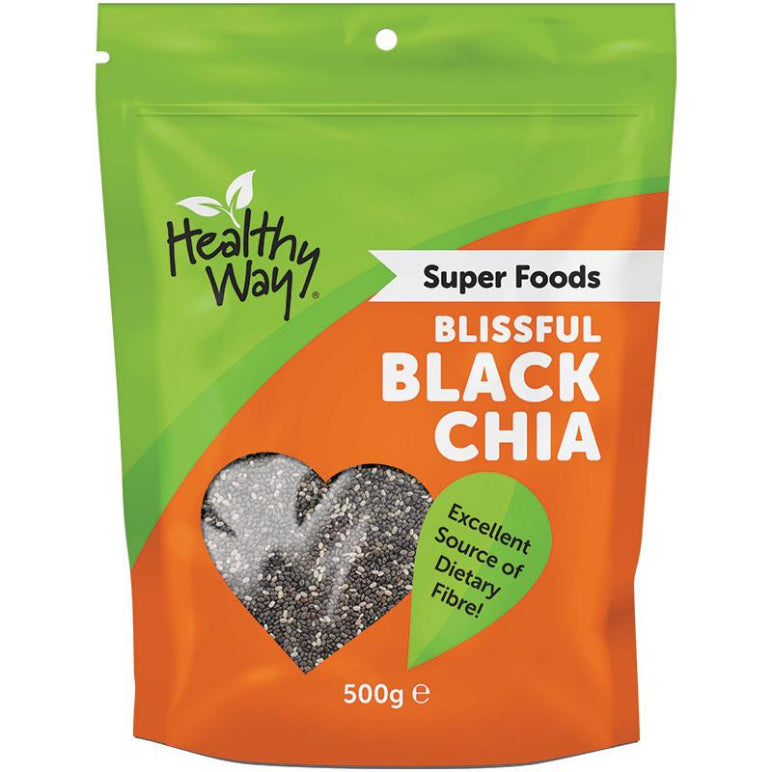 Healthy Way Blissful Black Chia Seed 500g front image on Livehealthy HK imported from Australia