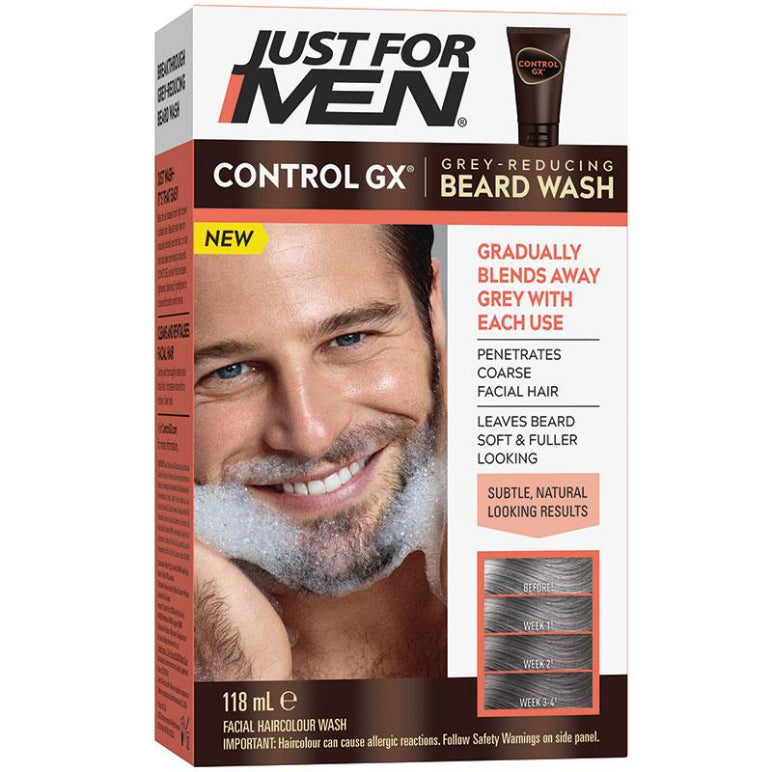Just For Men Control GX Regular Beard Wash 118ml front image on Livehealthy HK imported from Australia