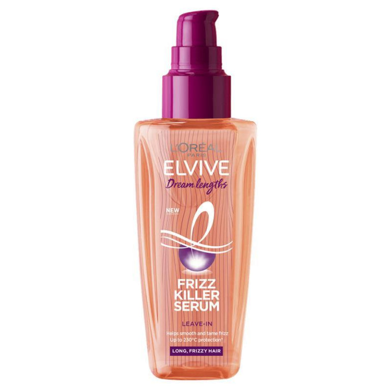 L'Oreal Paris Elvive Dream Lengths Frizz Killer Serum 100ml front image on Livehealthy HK imported from Australia