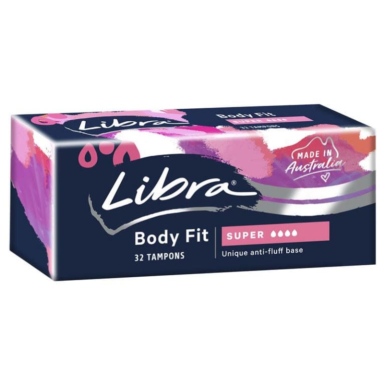 Libra Tampons Super 32 front image on Livehealthy HK imported from Australia