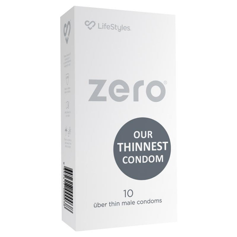 LifeStyles Zero Condoms 10 Pack front image on Livehealthy HK imported from Australia