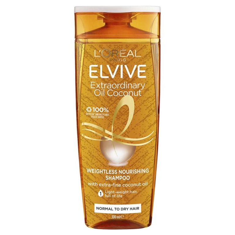L'Oreal Paris Elvive Extraordinary Oil Coconut Shampoo 300ml front image on Livehealthy HK imported from Australia