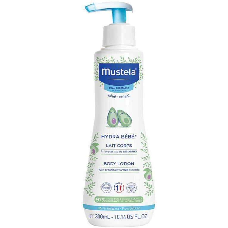 Mustela Hydra-Bebe Body Lotion 300ml front image on Livehealthy HK imported from Australia