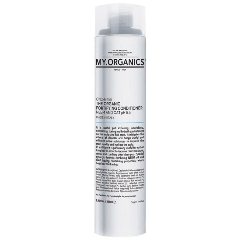 My Organics The Organic Fortifying Conditioner with Neem and Oat 250ml front image on Livehealthy HK imported from Australia