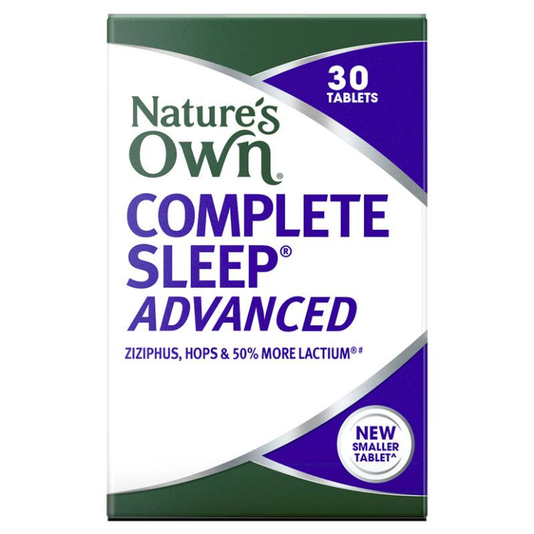 Nature's Own Complete Sleep Advanced for Stress Relief 30 Tablets front image on Livehealthy HK imported from Australia