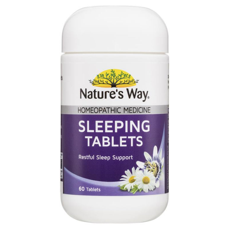 Nature's Way Sleeping 60 Tablets New front image on Livehealthy HK imported from Australia