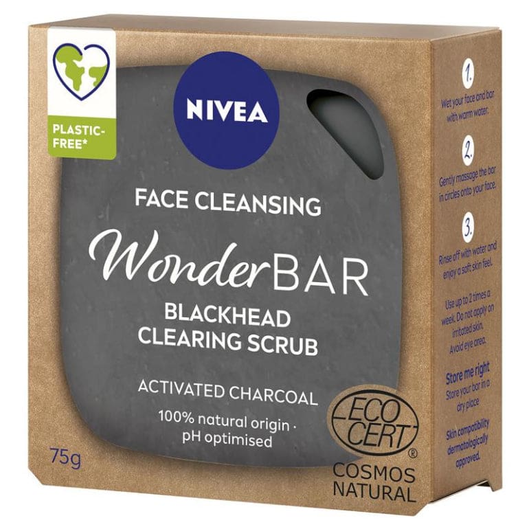 NIVEA Wonderbar Anti-Blackhead Face Cleanser Scrub 75g front image on Livehealthy HK imported from Australia