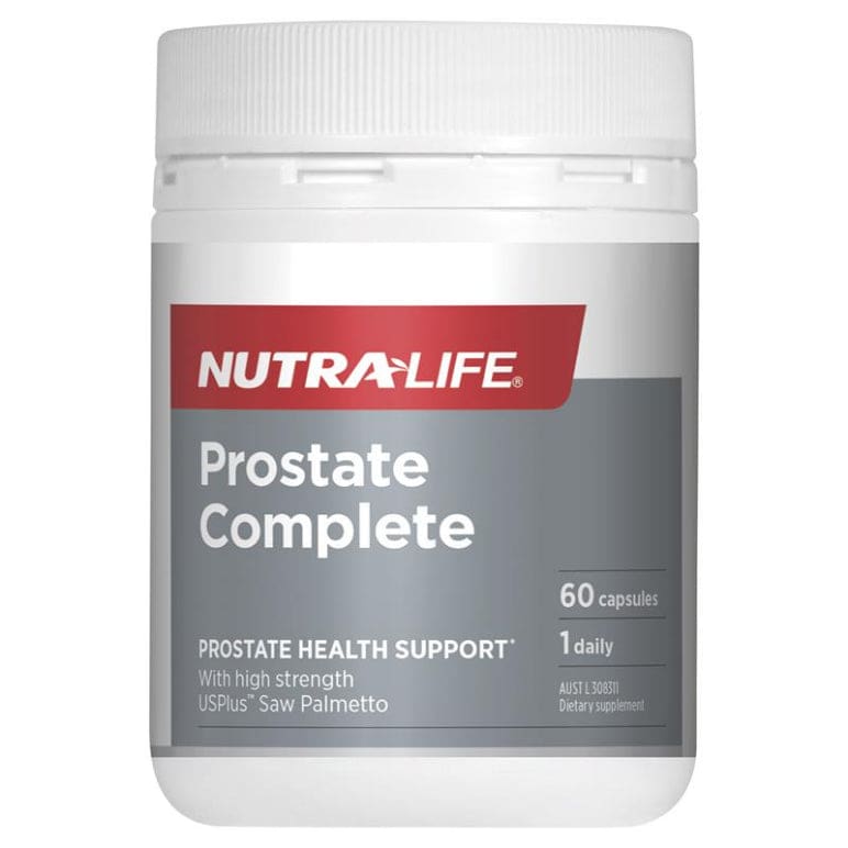 Nutra-Life Prostate Complete 60 Capsules front image on Livehealthy HK imported from Australia
