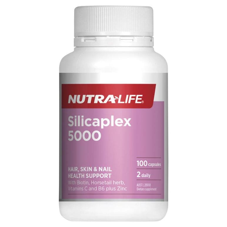 Nutra-Life Silicaplex 5000 100 Capsules front image on Livehealthy HK imported from Australia