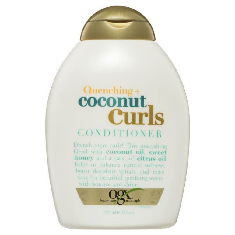 Ogx Quenching + Coconut Curls Conditioner For Curly Hair 385mL front image on Livehealthy HK imported from Australia