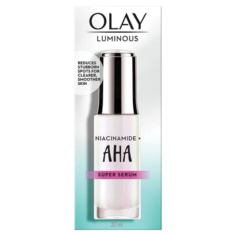 Olay Luminous Niacinamide + AHA Face Super Serum 30 ml front image on Livehealthy HK imported from Australia