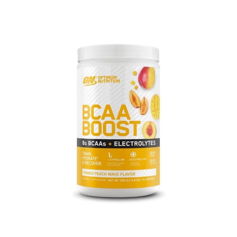 Optimum Nutrition BCAA Boost Mango 390g front image on Livehealthy HK imported from Australia