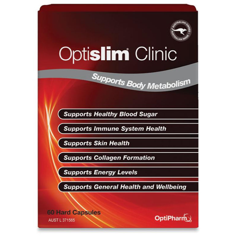 Optislim Clinic 60 Capsules front image on Livehealthy HK imported from Australia